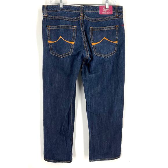 Azzure Voodoo Collection Wide Leg Dark Blue Wash Men's Blue Jeans Size 40 - Picture 2 of 8